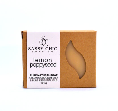 Lemon Poppy seed Natural Soap