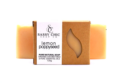 Lemon Poppy seed Natural Soap