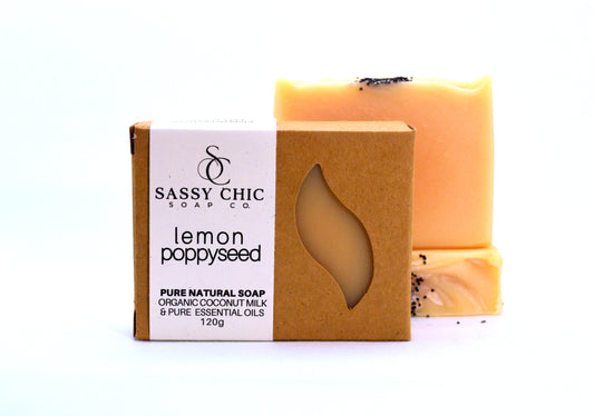 Lemon Poppy seed Natural Soap