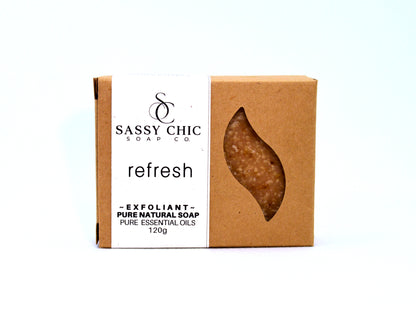 Refresh Botanicals and Sea Salt Exfoliant Natural Soap